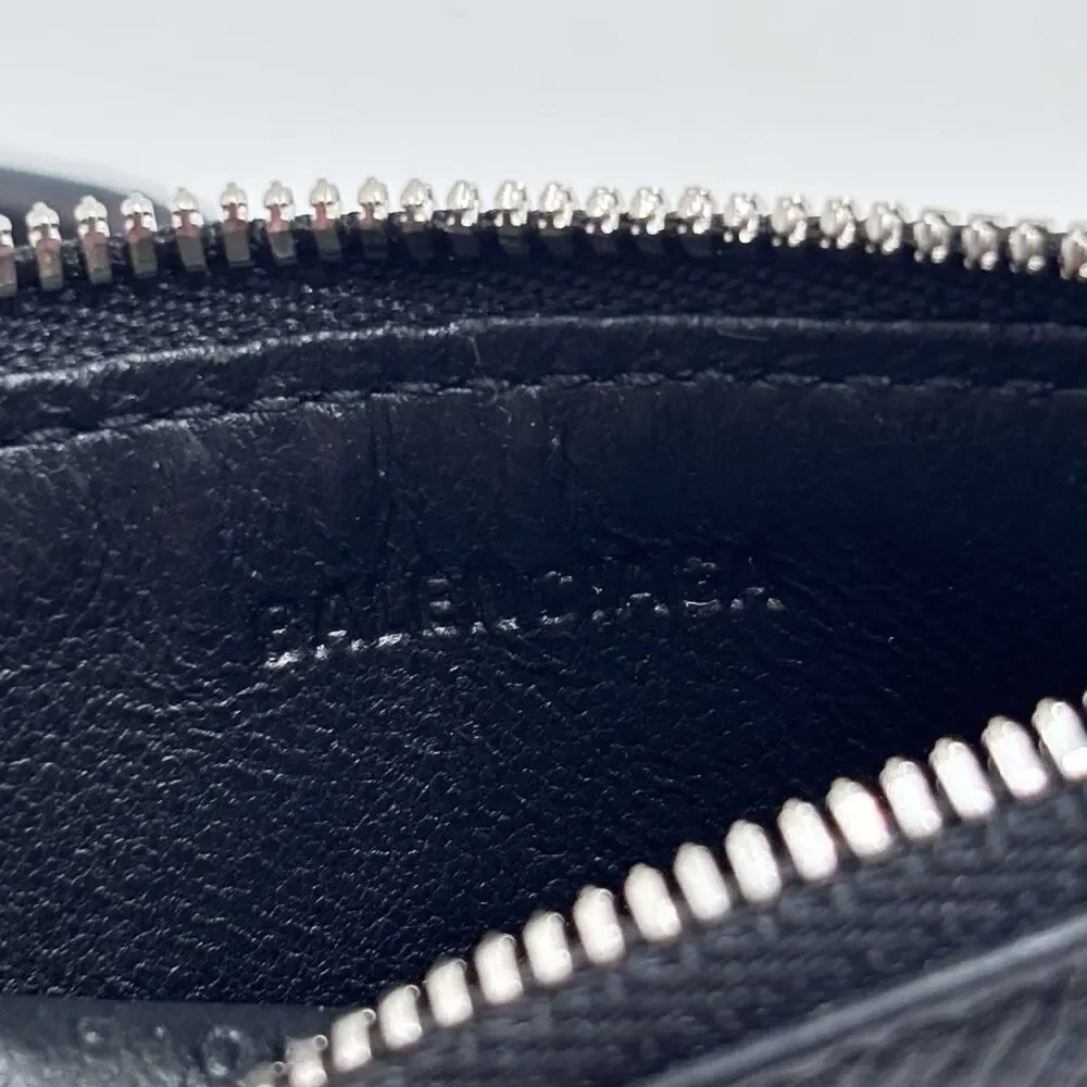 Balenciaga x Fragments Leather Logo Lanyard Card Holder Wallet ID Black